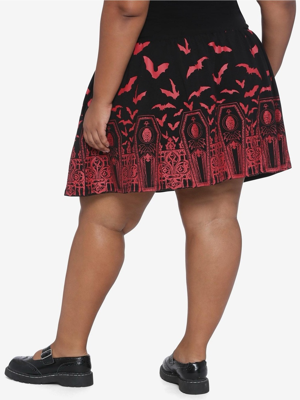 🧛♂️ Hot Topic Universal Monsters Dracula Bat Lace-Up Skirt (Plus Size) - Picture 3 of 13